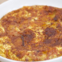 Spanish omelette with sobrasada